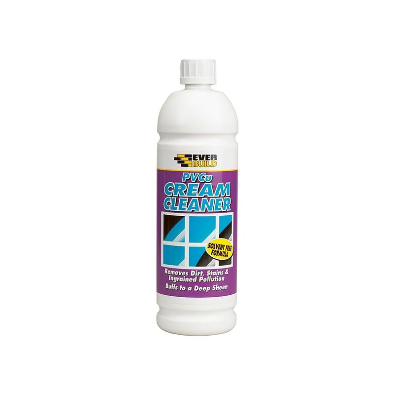 Everbuild Sika PVCu Cream Cleaner 1L Everbuild Sika - RockBottom Northamptin