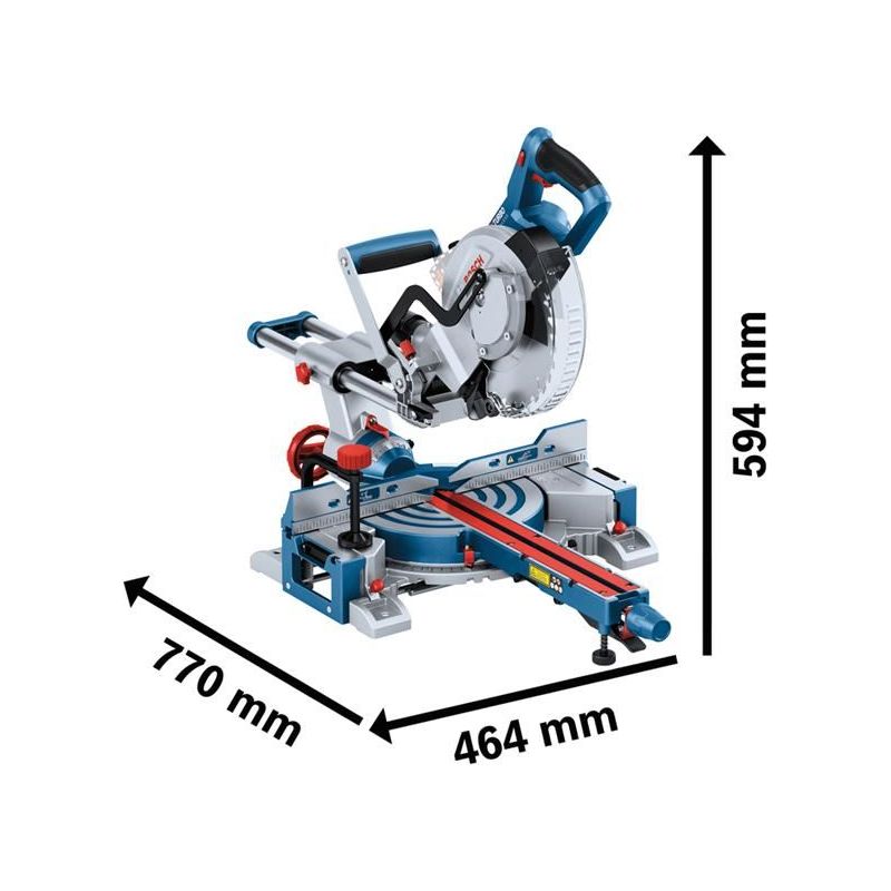 Bosch GCM 18V-216 D Professional BITURBO Mitre Saw 18V Bare Unit Bosch - RockBottom Northampton