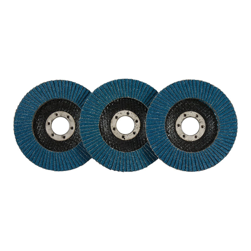 Draper Zirconium Oxide Flap Discs, 115 x 22.23mm, 40 Grit (Pack of 10) 84096 Draper - Town Tools 