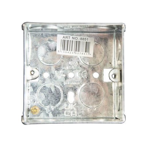 Dencon Metal Back Box 1-Gang 47mm Dencon - RockBottom Northampton