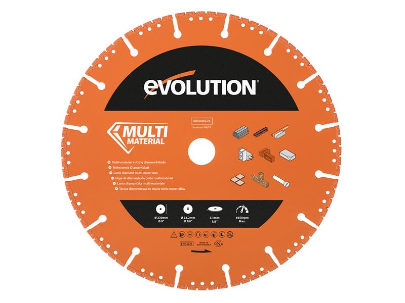 Evolution - Multi-Material Diamond Demolition Disc Cutter Blade 230 x 22.2mm