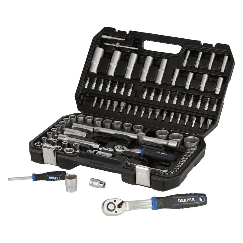 Draper HI-TORQ Metric Socket Set, 1/4" & 1/2" Sq. Dr. (108 Piece) Draper - Town Tools 