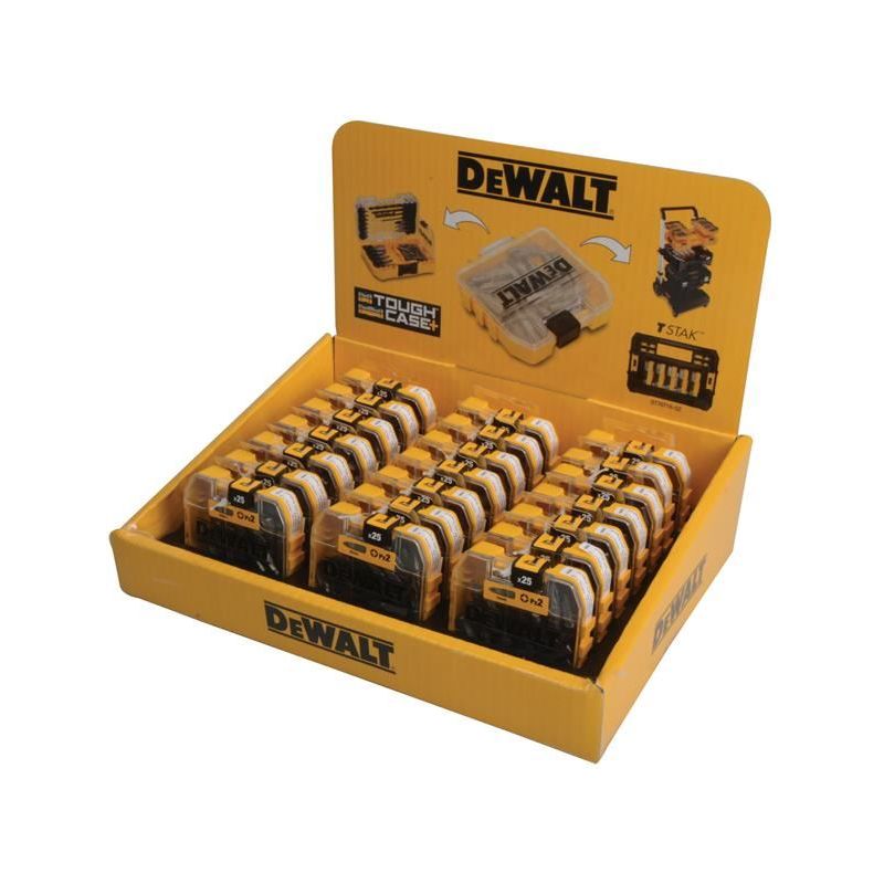 Dewalt Power Tools PZ2 25mm Standard Tic Tac Display 21 x Packs of 25 DeWALT Power Tools - RockBottom Northampton