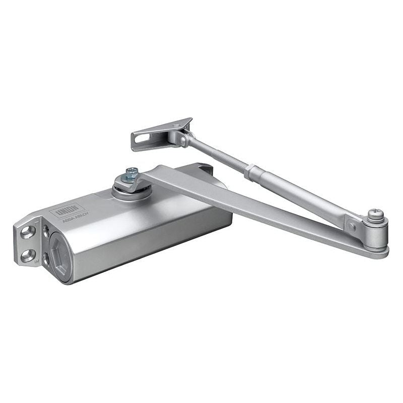 Union CE3F Fixed Size 3 Rack & Pinion Door Closer Silver UNION - RockBottom Northampton