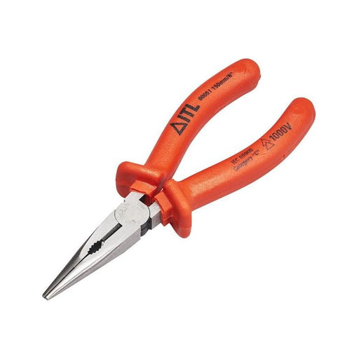 Itl Insulated Insulated Snipe Nose Pliers 150mm ITL Insulated - RockBottom Northampton