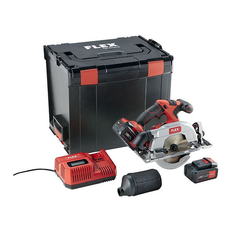 Flex Power Tools CS 62 18.0-EC Circular Saw 165mm 18V 2 x 5.0Ah Li-ion Flex Power Tools - RockBottom Northampton
