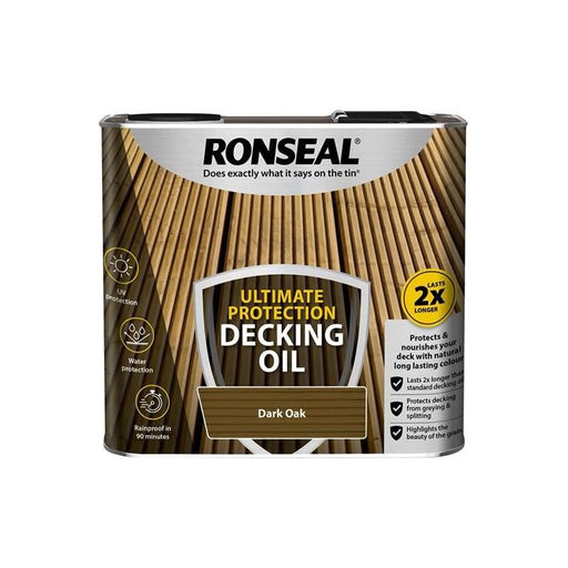 Ronseal Ultimate Protection Decking Oil Dark Oak 2.5 litre Ronseal - RockBottom Nothampton