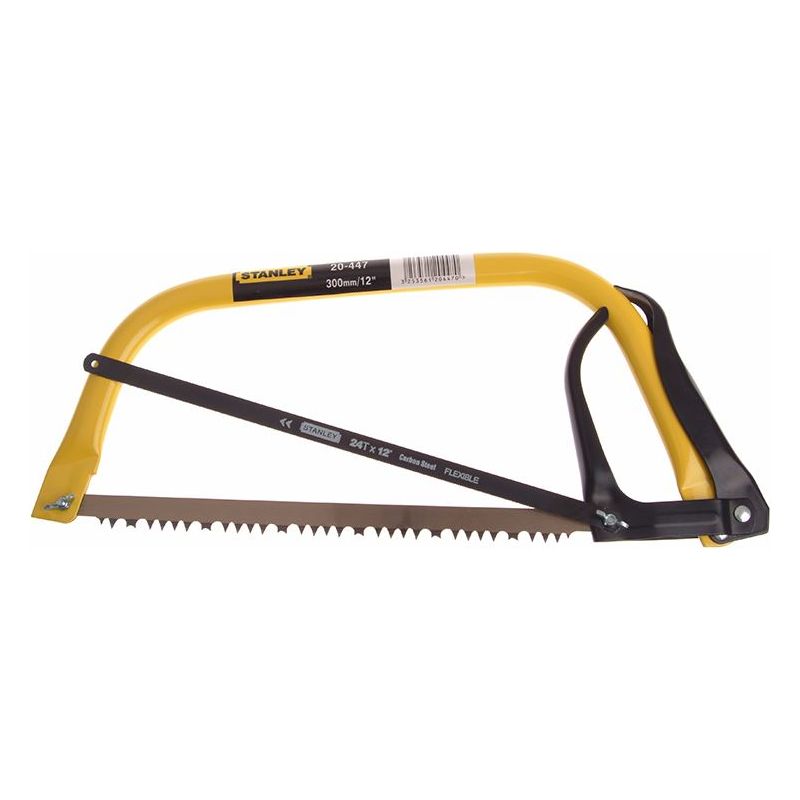 Stanley® Hand Tools Hack Bowsaw 300mm (12in) Plus Extra Hacksaw Blade STANLEY® Hand Tools - RockBottom Nothampton