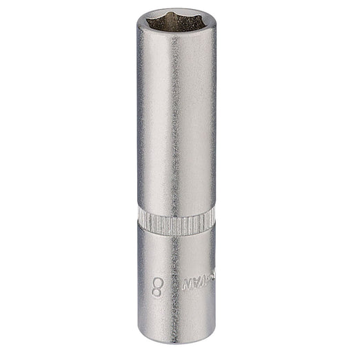 Draper Elora Deep Socket, 1/4" Sq. Dr., 8mm 58728 Draper - Town Tools 