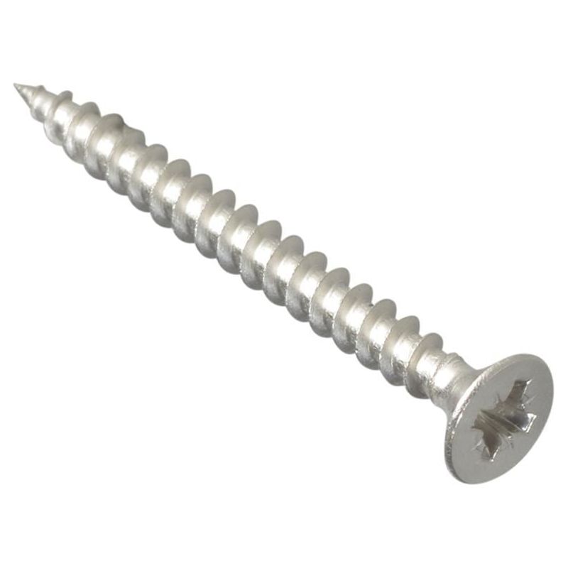 Forgefix Multi-Purpose Pozi Compatible Screw CSK ST S/Steel 4.0 x 40mm Box 200 ForgeFix - RockBottom Northampton