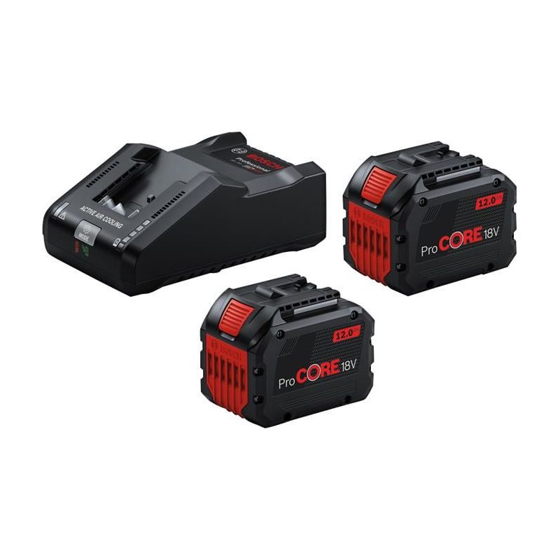 Bosch ProCORE18V 12.0Ah Batteries & Charger Starter Kit 18V Bosch - RockBottom Northampton