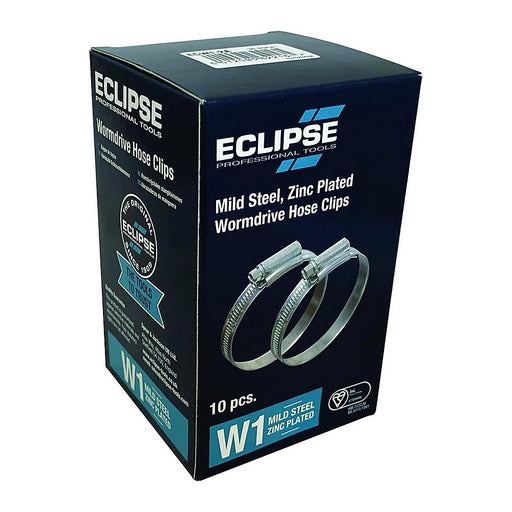 Eclipse Worm Gear Hose Clamps - Size 2 W1, 40-55mm, Mild Steel - ECW1 - Pack of 10