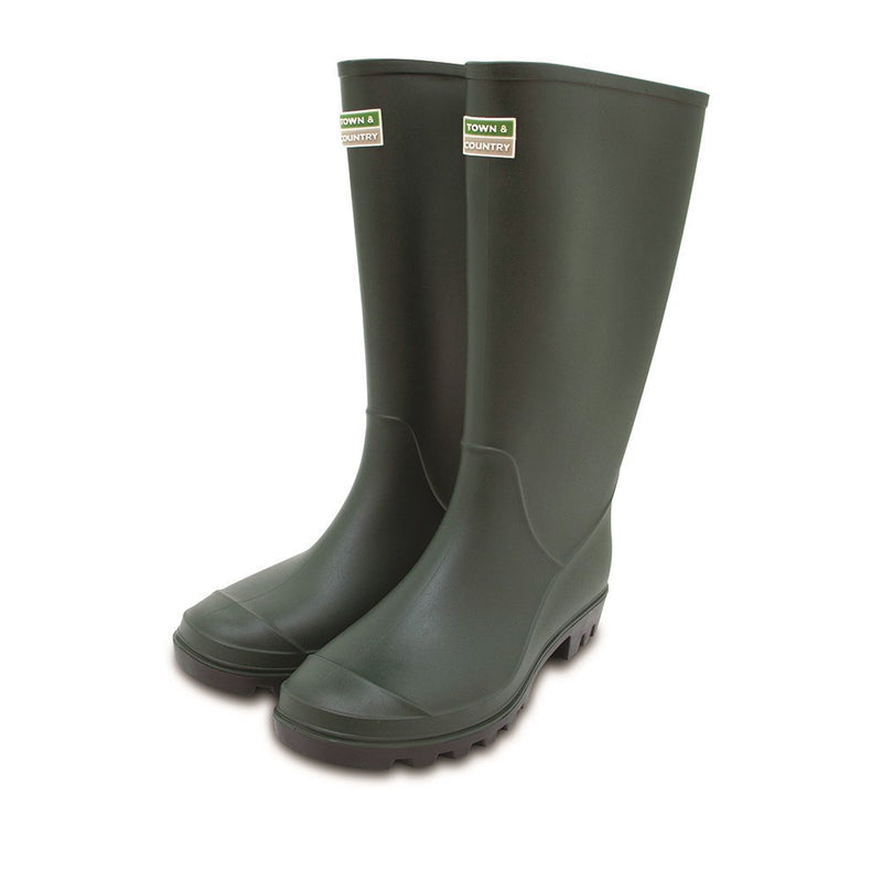 Eco PVC Boots Full Length S-4 Green