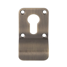 Cylinder Pull - Euro Profile - Antique Brass