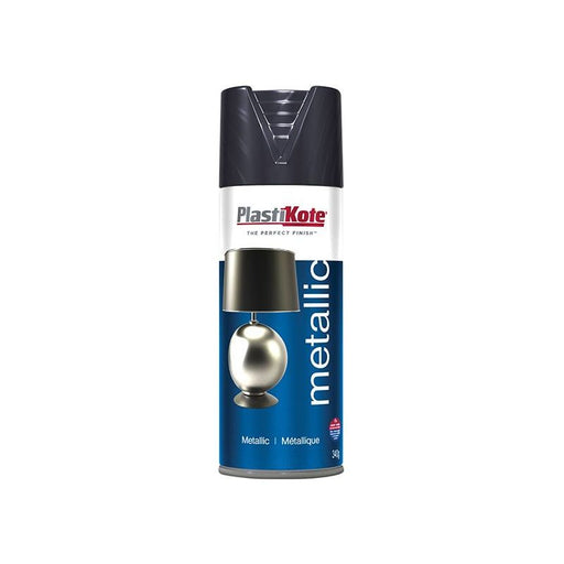Plastikote Metallic Spray Graphite 400ml PlastiKote - RockBottom Nothampton