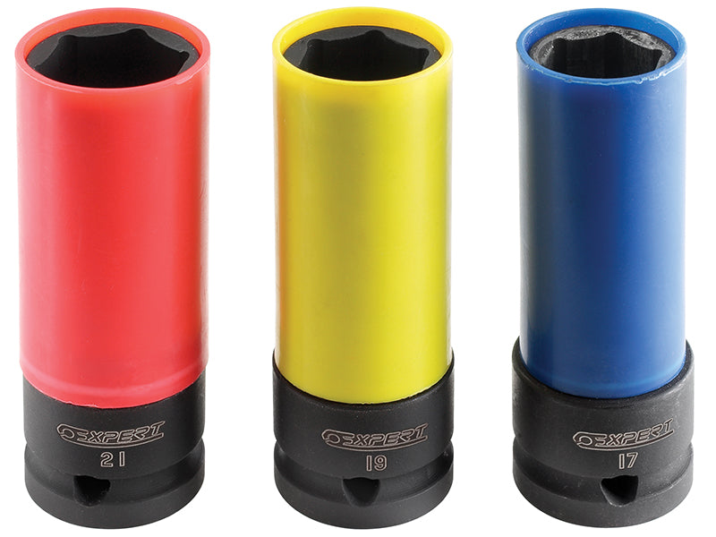 Expert - 1/2in Drive Deep Impact Socket Set, 3 Piece