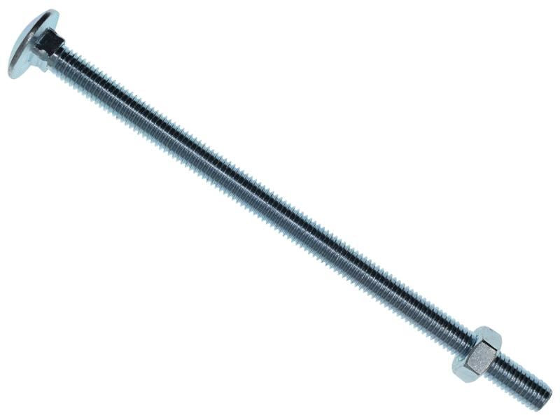 METALMATE Cup Square Hex Bolt & Nut ZP M8 x 150mm Box 10 METALMATE� - RockBottom Northampton