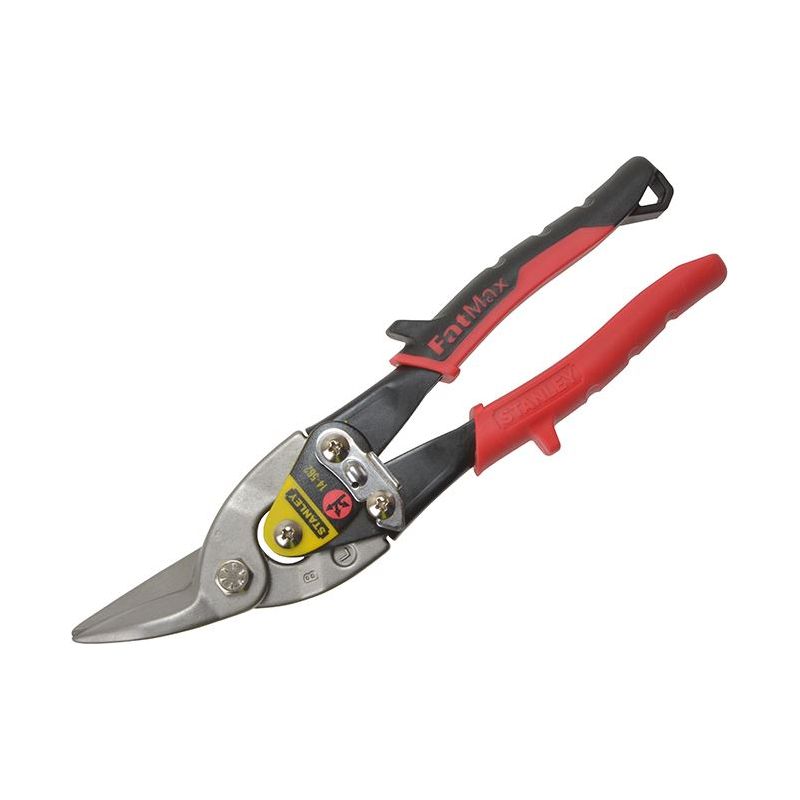 Stanley® Hand Tools Red Aviation Snips Left Cut 250mm (10in) STANLEY® Hand Tools - RockBottom Nothampton