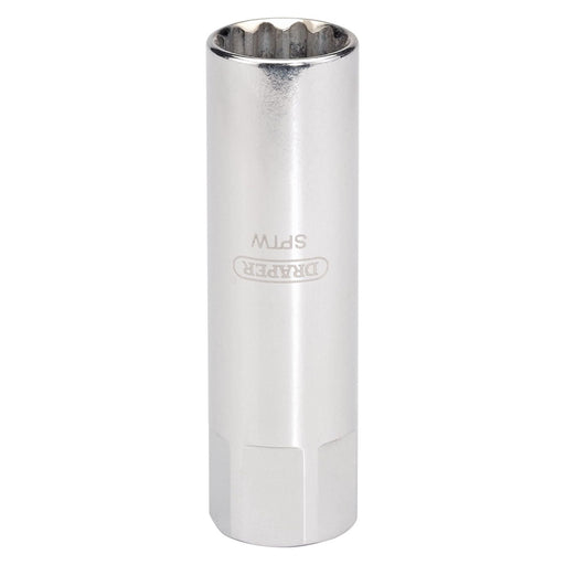 Draper HI-TORQ 8mm Thread Thin Wall 12 Point Spark Plug Socket, 3/8" Sq. Dr., 14 Draper - Town Tools 