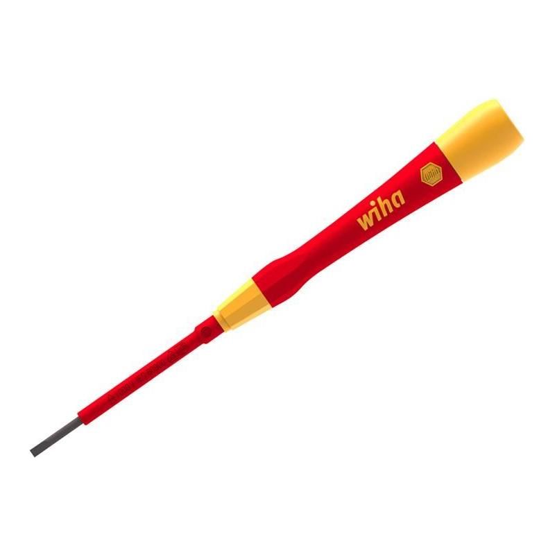 Wiha PicoFinish® Slotted Fine electric Screwdriver 3.5 x 65mm Wiha - RockBottom Northampton