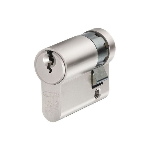 Abus Mechanical E60NP Euro Half Cylinder Nickel Pearl 10mm / 50mm Box ABUS Mechanical - RockBottom Northampton 