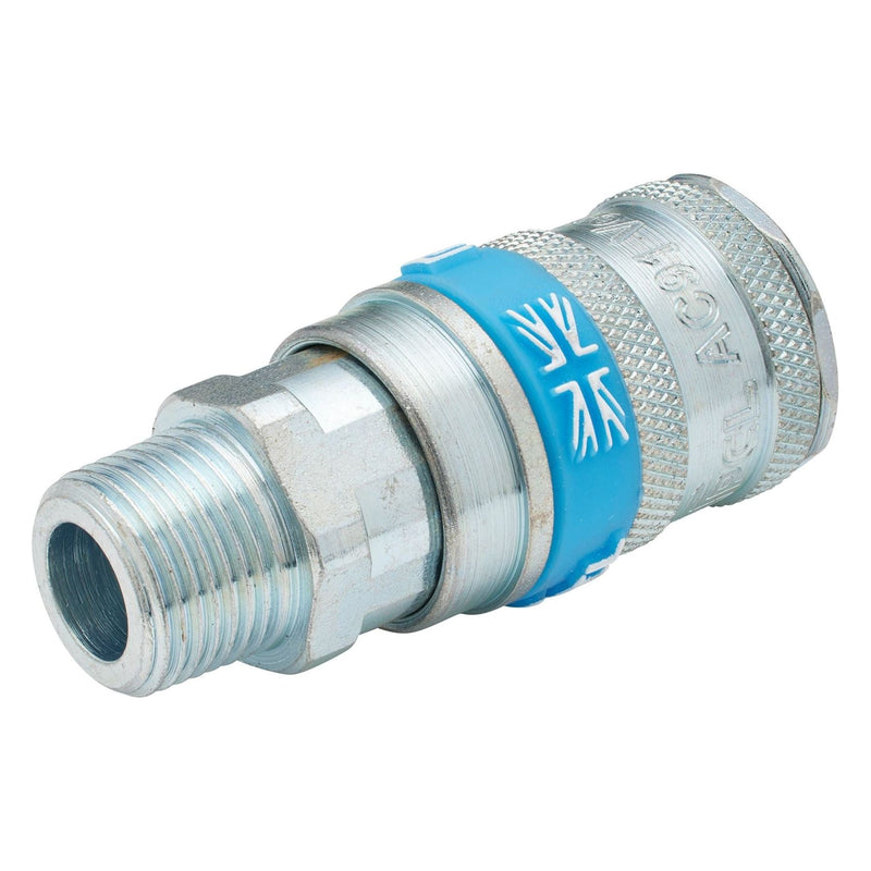 Draper 3/8" BSP Taper Male Thread Vertex Air Coupling Draper - Town Tools