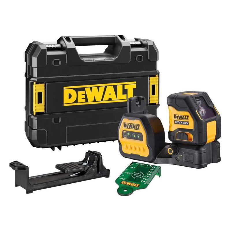 Dewalt Power Tools DCE088 NG18 Cross Line Green Beam Laser 12/18V Bare Unit DeWALT Power Tools - RockBottom Northampton