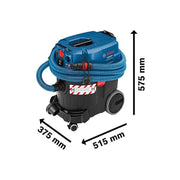Bosch GAS 35 H AFC Professional H-Class Wet & Dry Vacuum 1200W 110V Bosch - RockBottom Northampton
