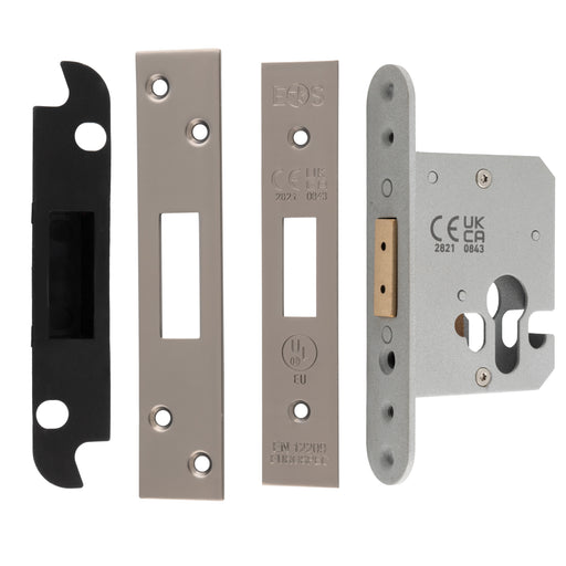 64Mm Heavy Duty Deadlock - Euro - Radius - Matt Bronze