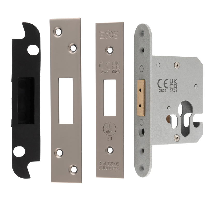 64Mm Heavy Duty Deadlock - Euro - Radius - Matt Bronze