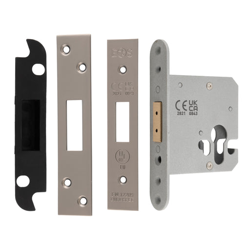 76Mm Heavy Duty Deadlock - Euro - Radius - Matt Bronze