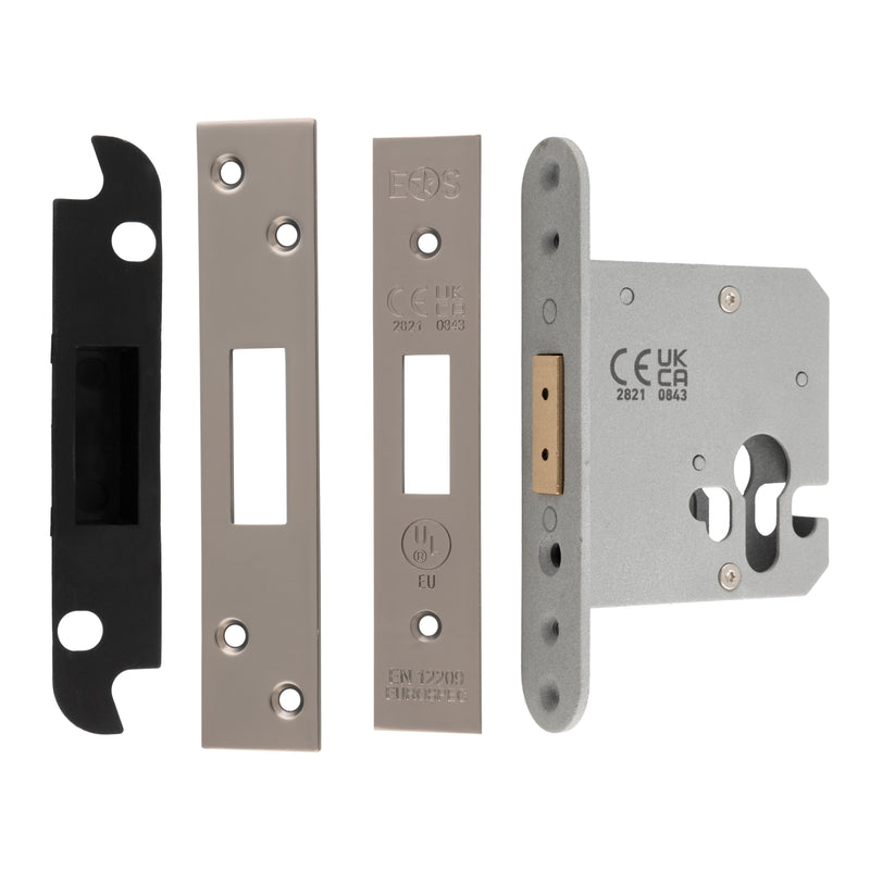 76Mm Heavy Duty Deadlock - Euro - Radius - Matt Bronze