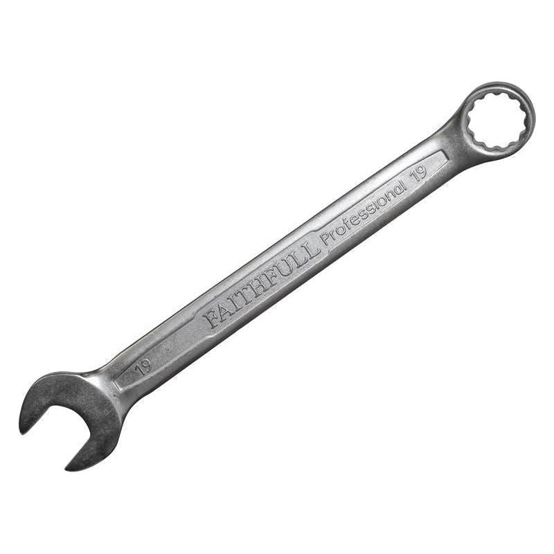 Faithfull Combination Spanner CV Satin Finish 19mm Faithfull - RockBottom Northampton