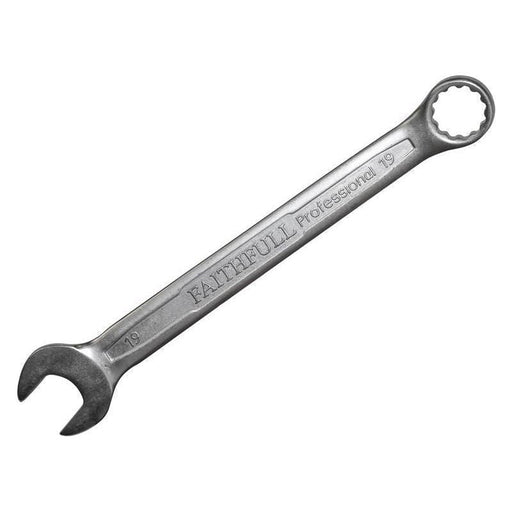 Faithfull Combination Spanner CV Satin Finish 19mm Faithfull - RockBottom Northampton