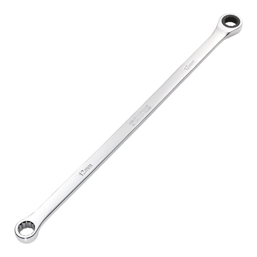 Draper Draper HI-TORQ Metric Extra-Long Double Ring Ratchet Spanner, 12mm Draper - Town Tools