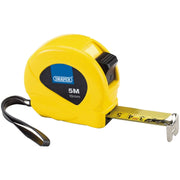 Draper Measuring Tapes, 5m/16ft x 19mm, 3 Colours (Dispenser of 12) Draper - Town Tools