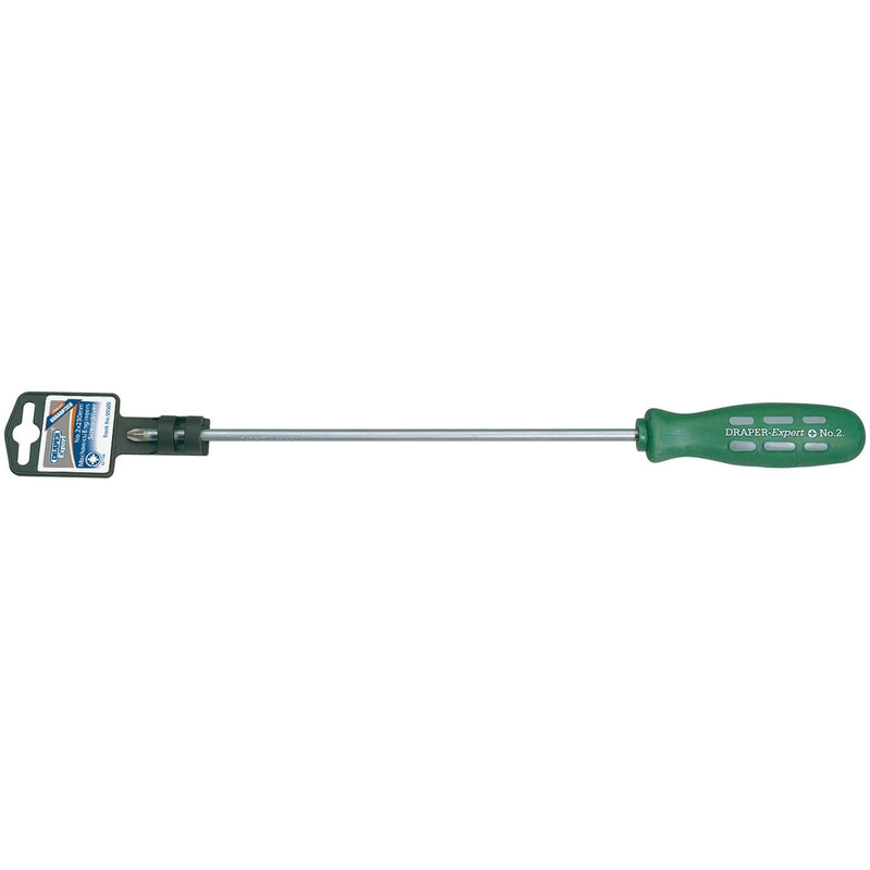 Draper Long Reach Mechanic's/Engineers PZ Type Screwdriver, No.2 x 250mm 55509 Draper - Town Tools 