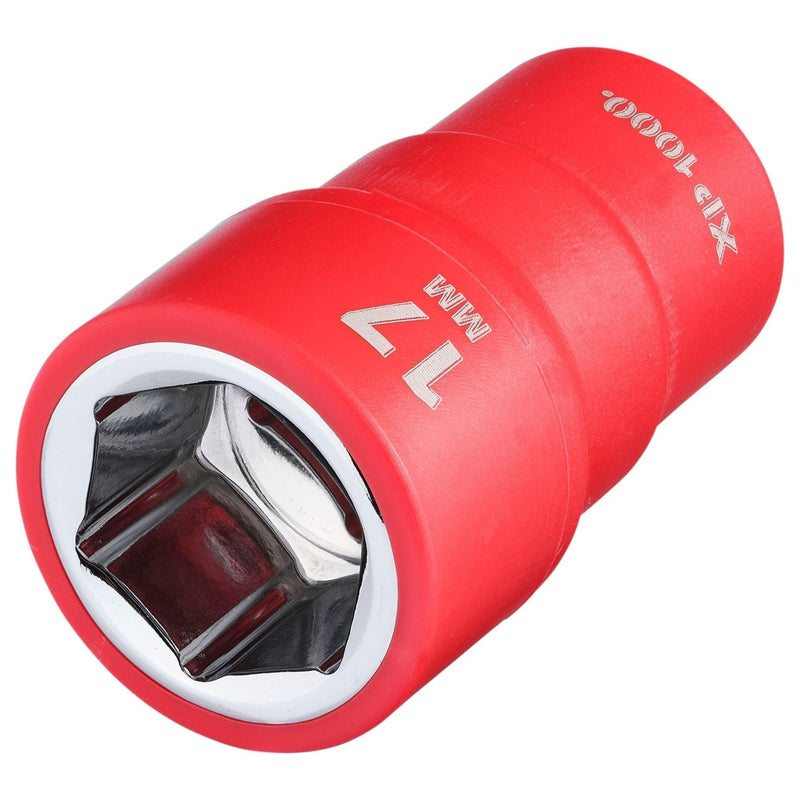 Draper XP1000 VDE Socket, 3/8" Sq. Dr., 17mm Draper - Town Tools