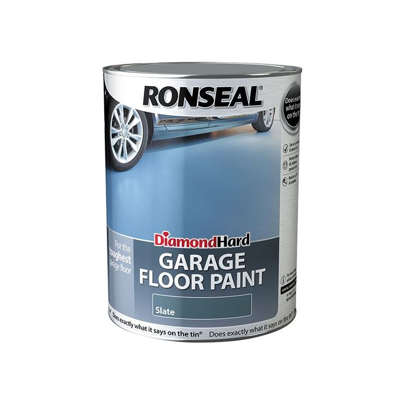 Ronseal Diamond Hard Garage Floor Paint Slate 5 litre Ronseal - RockBottom Nothampton