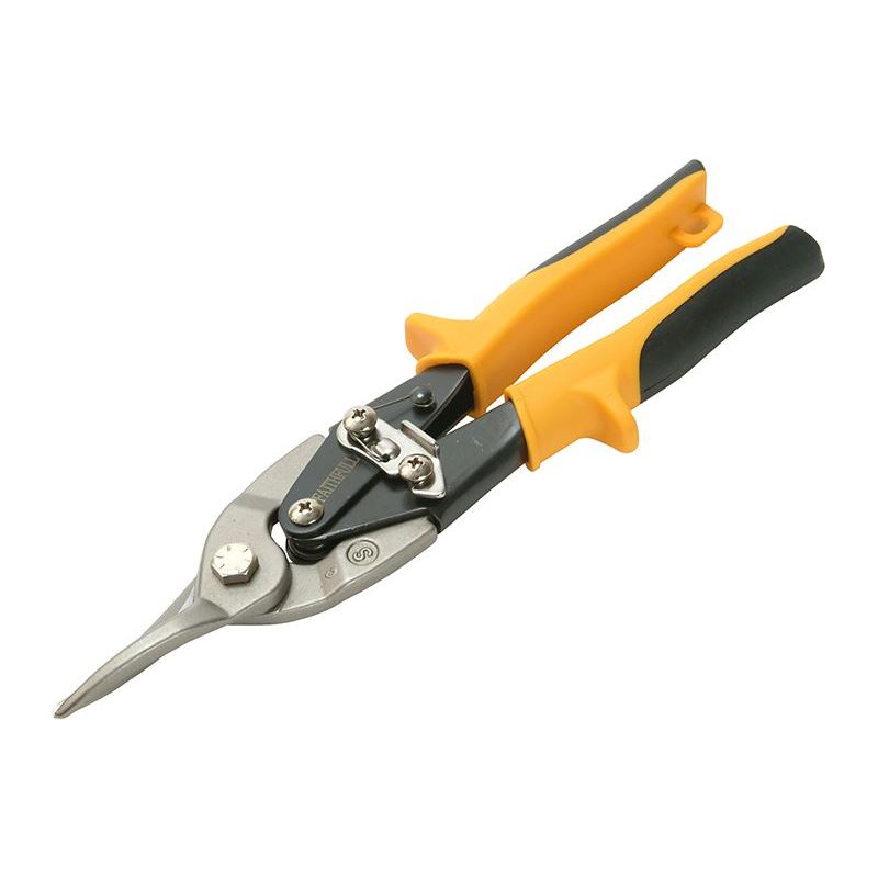 Faithfull Yellow Compound Aviation Snips Straight Cut 250mm (10in) Faithfull - RockBottom Northampton