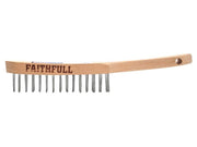 Faithfull Heavy-Duty Scratch Brush, Two Row Faithfull - RockBottom Northampton