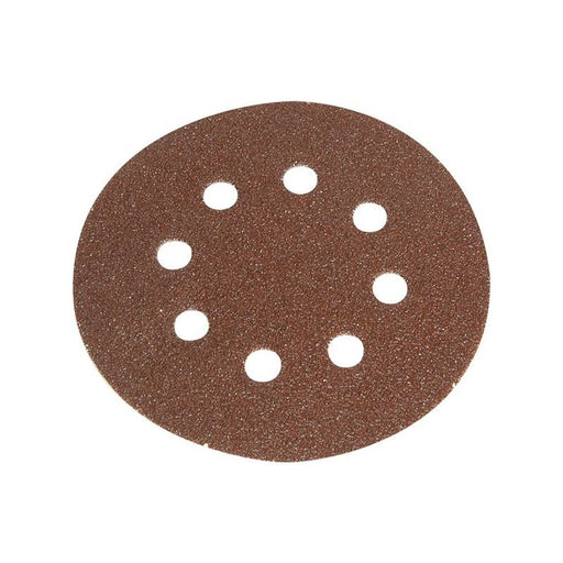 Faithfull Hook & Loop Sanding Disc DID3 Holed 125mm Coarse (Pack 5) Faithfull - RockBottom Northampton