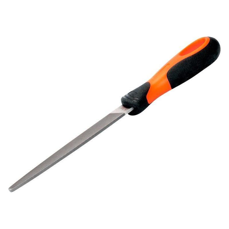 Bahco 1-110-08-2-2 ERGO™ Handled Tapered Edge Flat Second Cut File 200mm (8in) Bahco - RockBottom Northampton