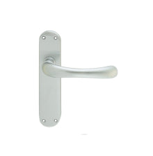 Ibra Lever On Backplate - Latch Csa (Satin Chrome) - Satin Chrome 185MM X 40MM