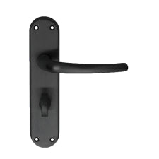 Lilla Lever On Backplate - Bathroom 57Mm C/C Nero (Matt Black) - Matt Black