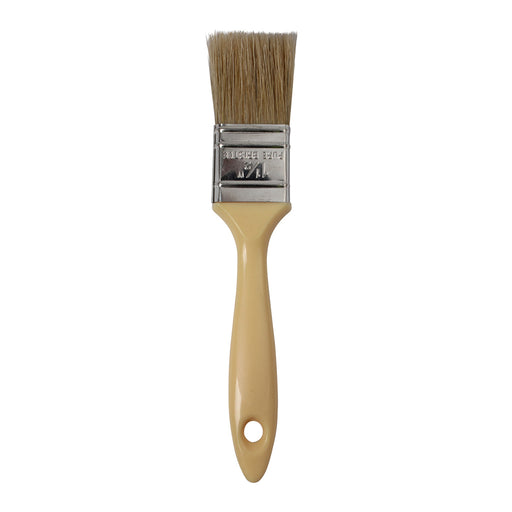 1.5" White Bristle Laminating brush - Plastic Handle