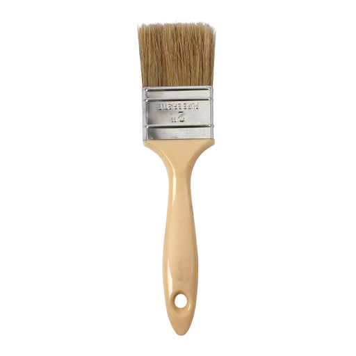 2" White Bristle Laminating brush - Plastic Handle