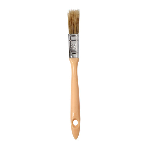 0.5" White Bristle Laminating brush - Plastic Handle
