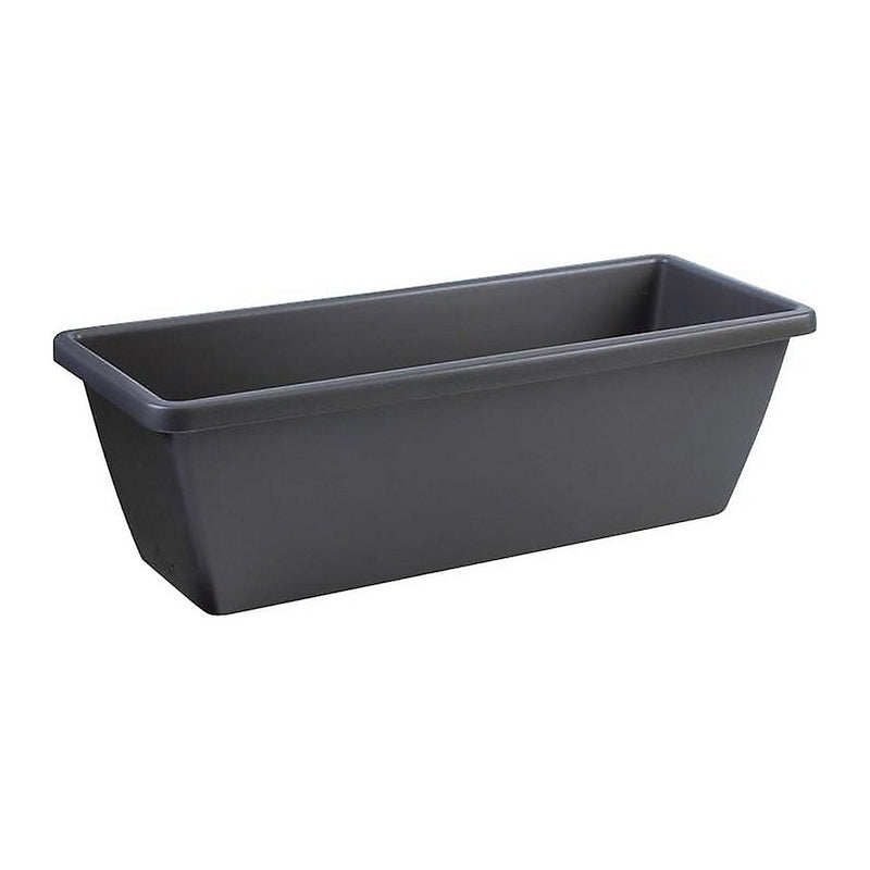 Elho Barcelona Trough 50cm Planter - Anthracite - 7841915042500