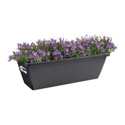 Elho Barcelona Trough 50cm Planter - Anthracite - 7841915042500